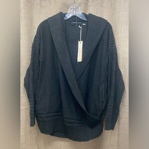 Mustard Seed Charcoal Knit Cardigan